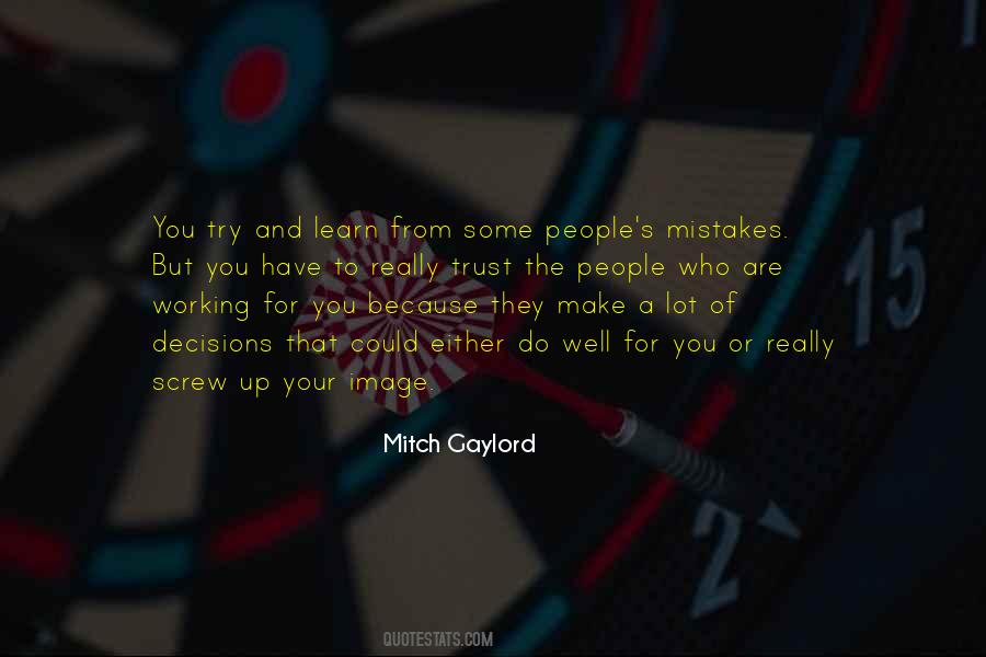 Mitch Gaylord Quotes #1180714