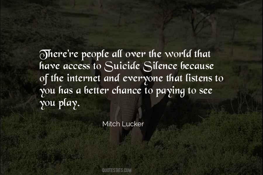 Mitch Lucker Quotes #210521