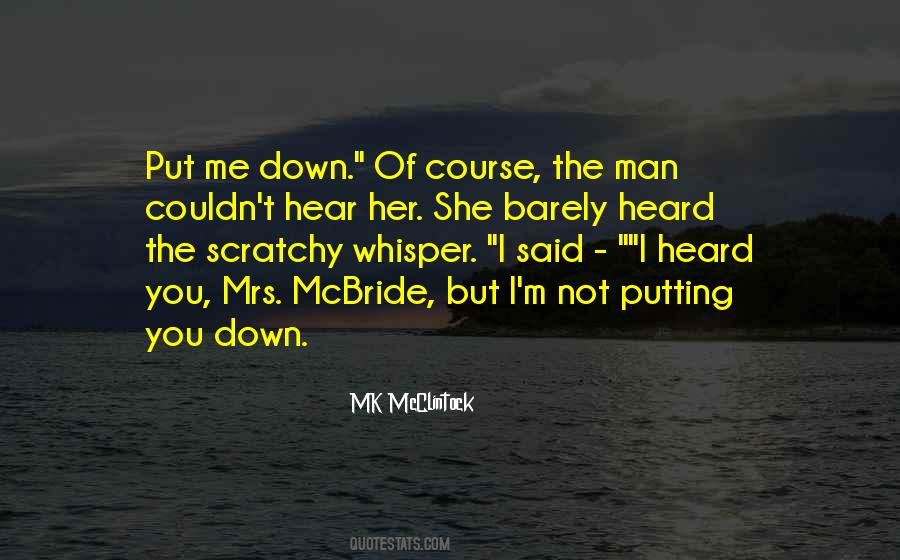 MK McClintock Quotes #63941