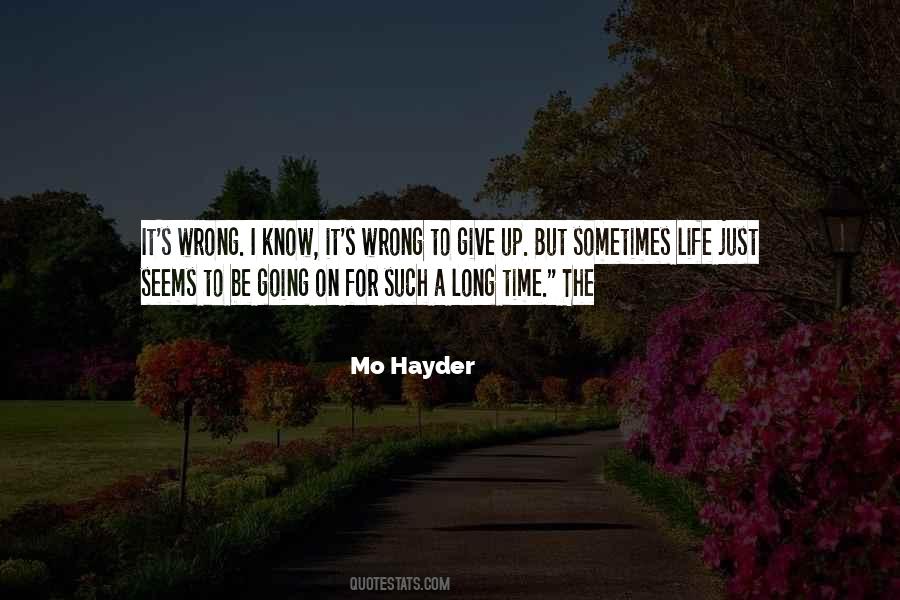 Mo Hayder Quotes #52487