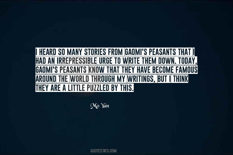 Mo Yan Quotes #1104399 Mo Yan Quotes #1104399