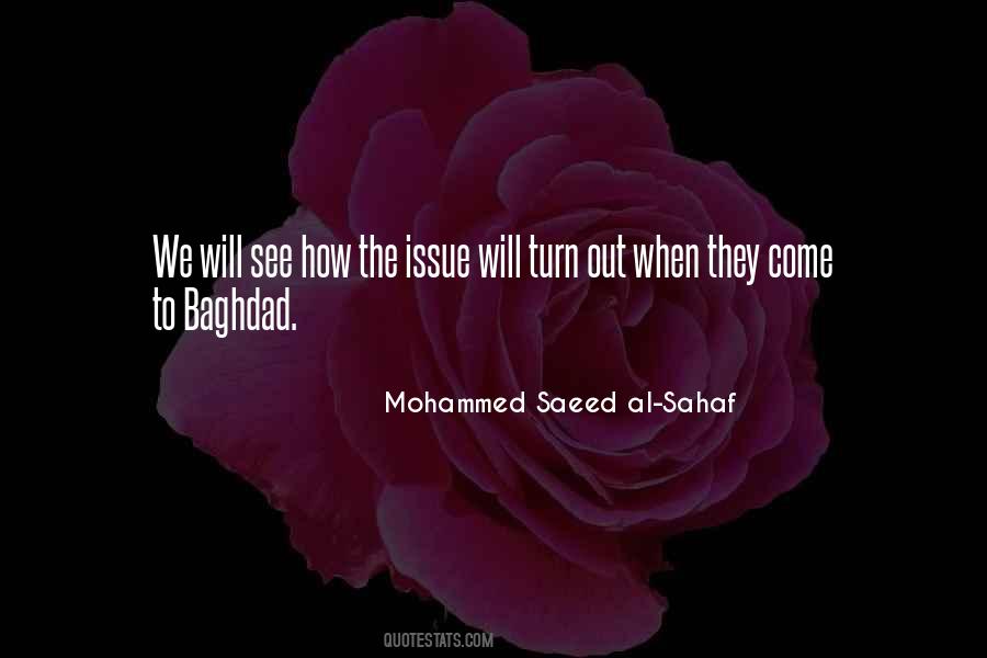 Mohammed Saeed Al-Sahaf Quotes #1149460