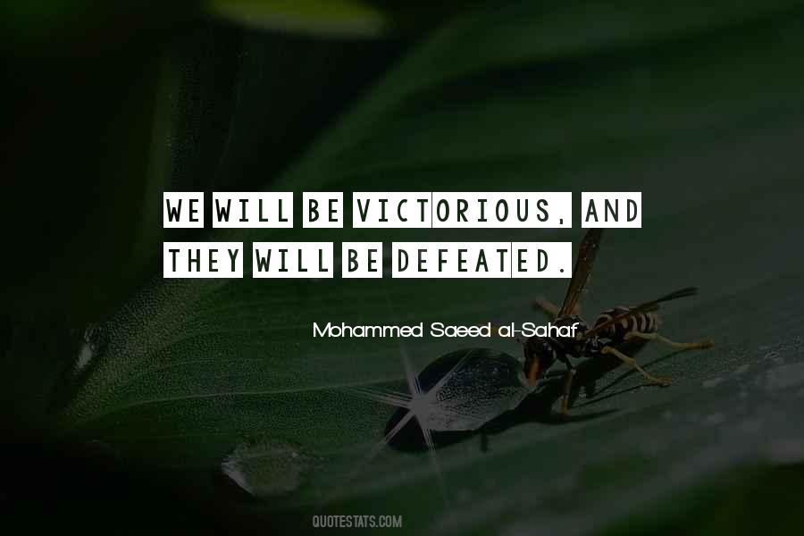 Mohammed Saeed Al-Sahaf Quotes #1466492