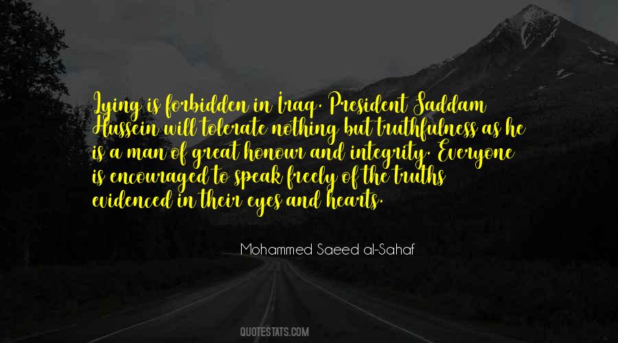 Mohammed Saeed Al-Sahaf Quotes #1770789