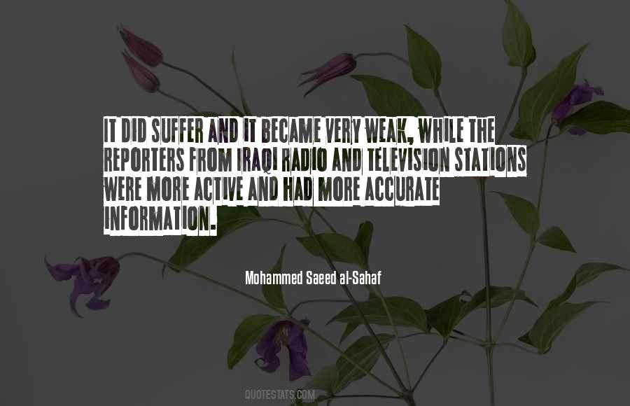 Mohammed Saeed Al-Sahaf Quotes #320170