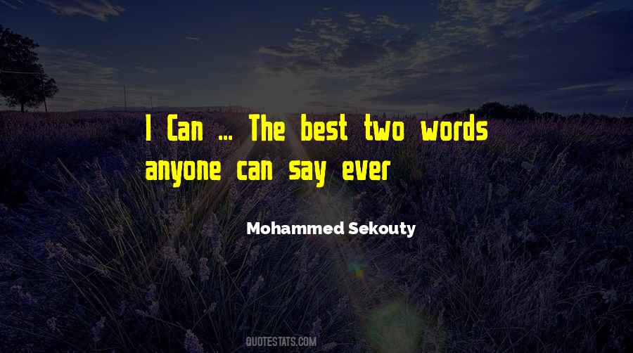 Mohammed Sekouty Quotes #280070