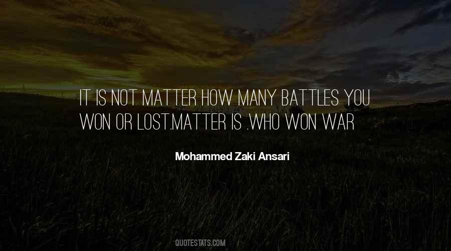 Mohammed Zaki Ansari Quotes #29802