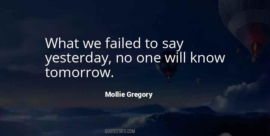 Mollie Gregory Quotes #1802622