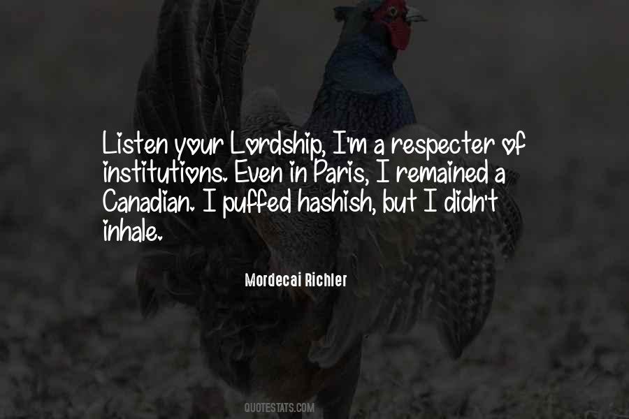 Mordecai Richler Quotes #737402