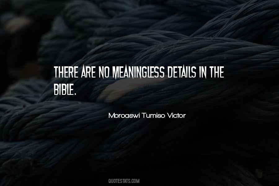 Moroaswi Tumiso Victor Quotes #1565652