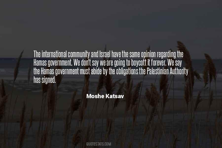 Moshe Katsav Quotes #61021