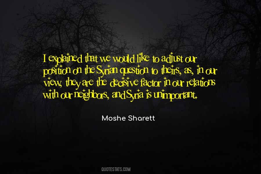 Moshe Sharett Quotes #1807097