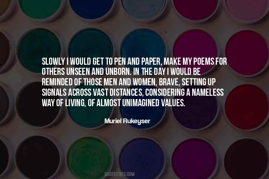 Muriel Rukeyser Quotes #1657374
