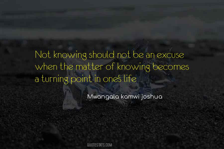 Mwangala Kamwi Joshua Quotes #726926