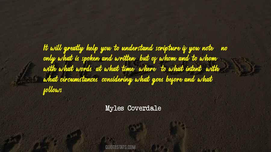 Myles Coverdale Quotes #583496