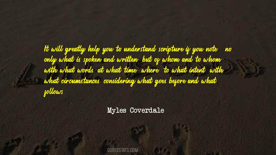 Myles Coverdale Quotes #583496 Myles Coverdale Quotes #583496