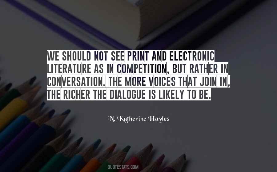 N. Katherine Hayles Quotes #902665