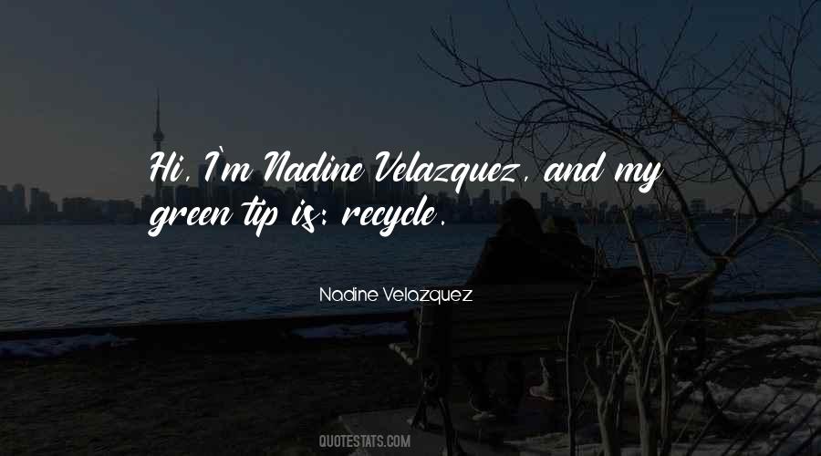 Nadine Velazquez Quotes #564183