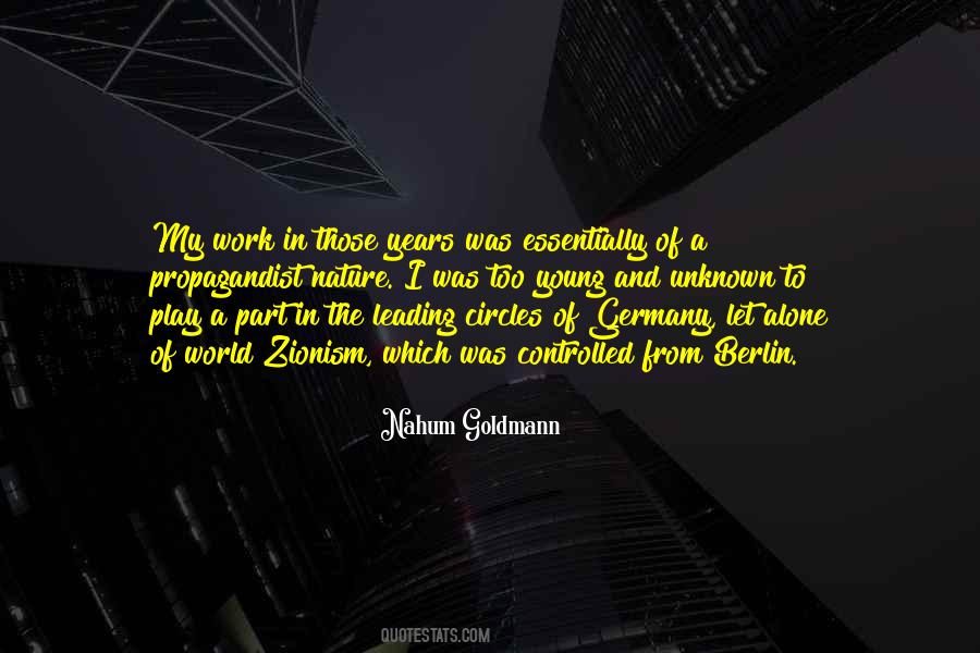 Nahum Goldmann Quotes #710996