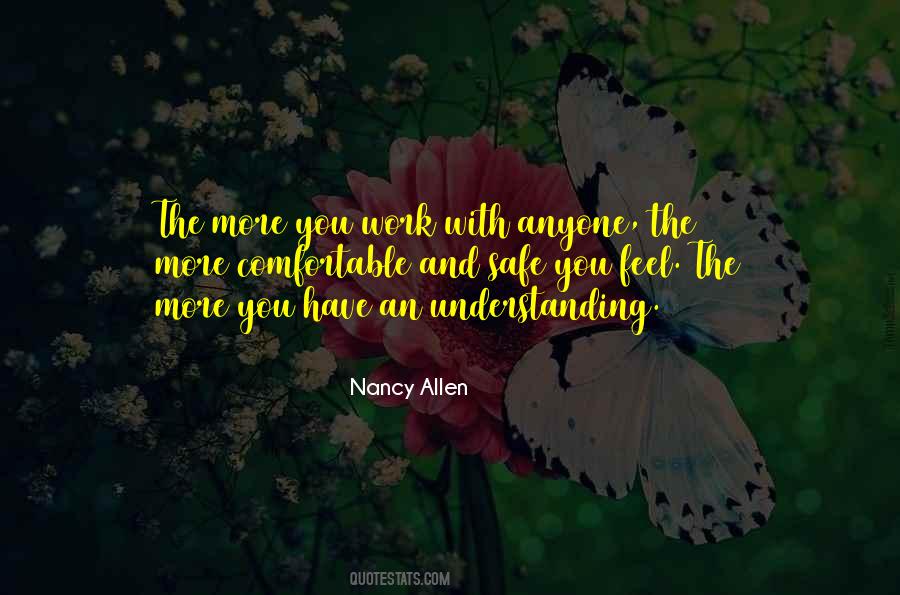 Nancy Allen Quotes #908003