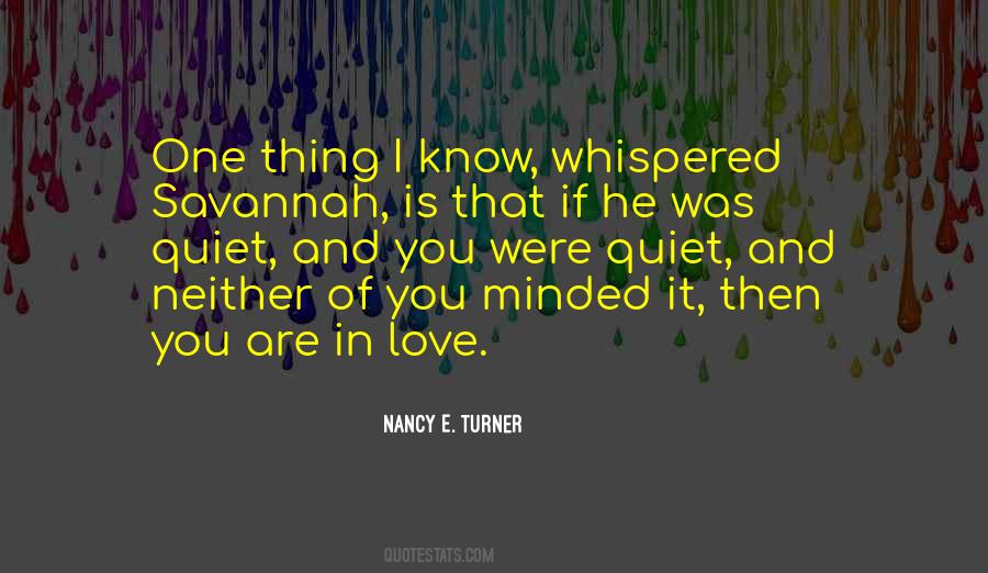 Nancy E. Turner Quotes #1712431