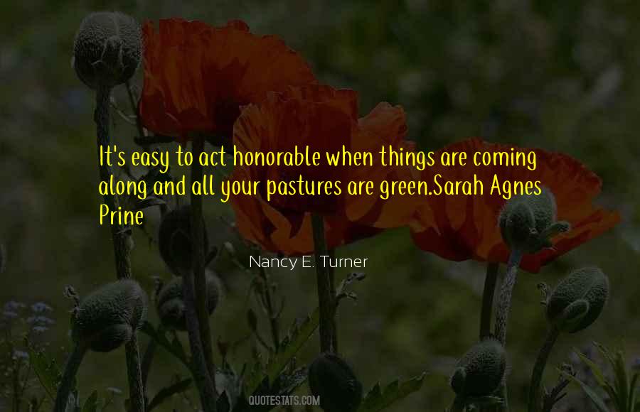 Nancy E. Turner Quotes #240855