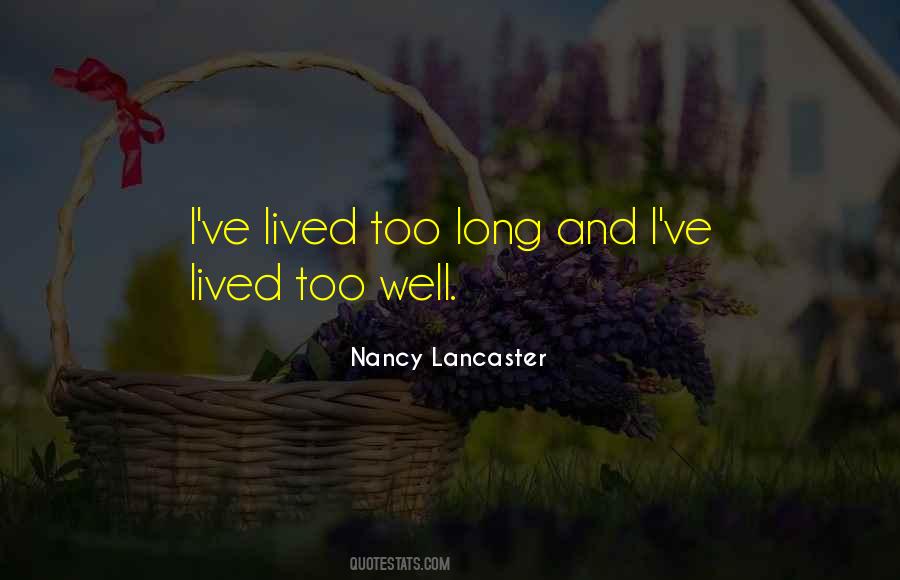 Nancy Lancaster Quotes #741463