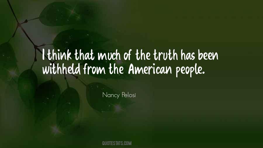 Nancy Pelosi Quotes #394680