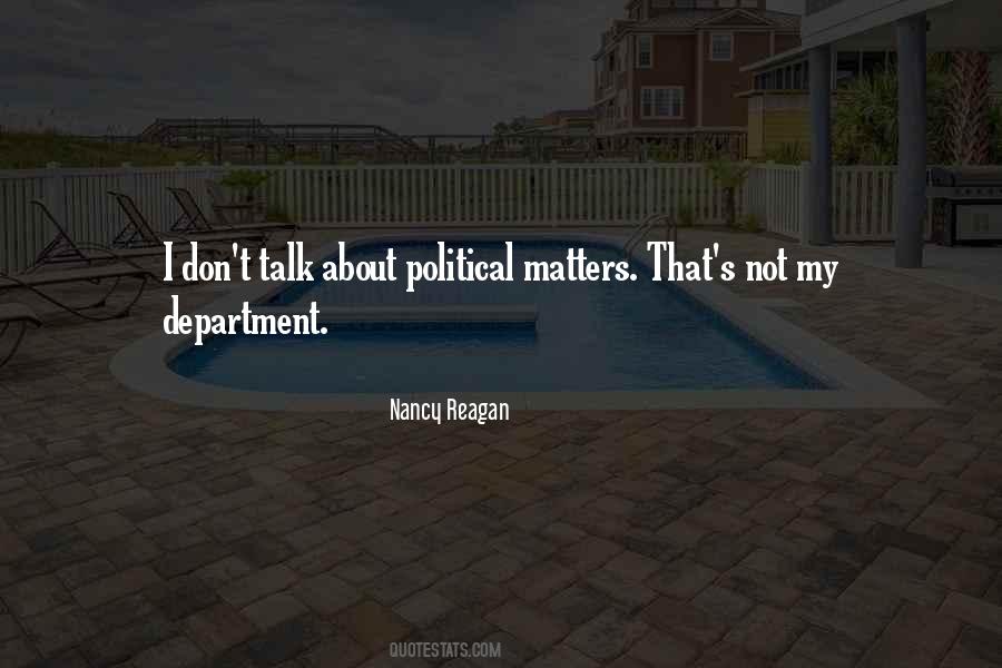 Nancy Reagan Quotes #285581