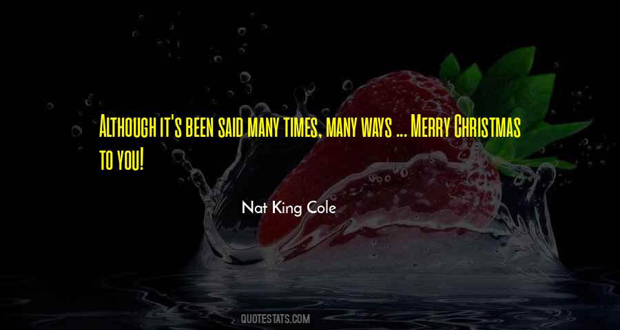 Nat King Cole Quotes #906869