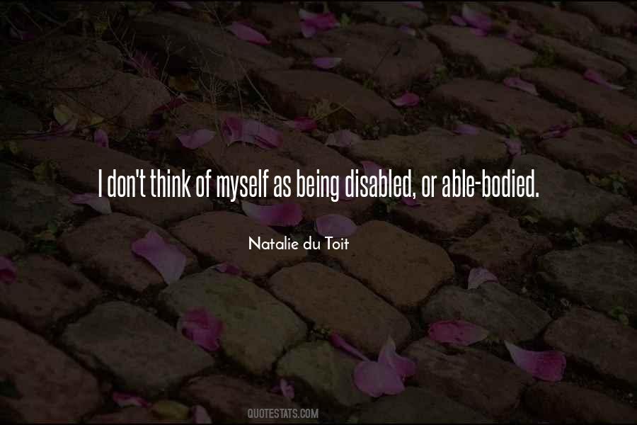 Natalie Du Toit Quotes #1615005