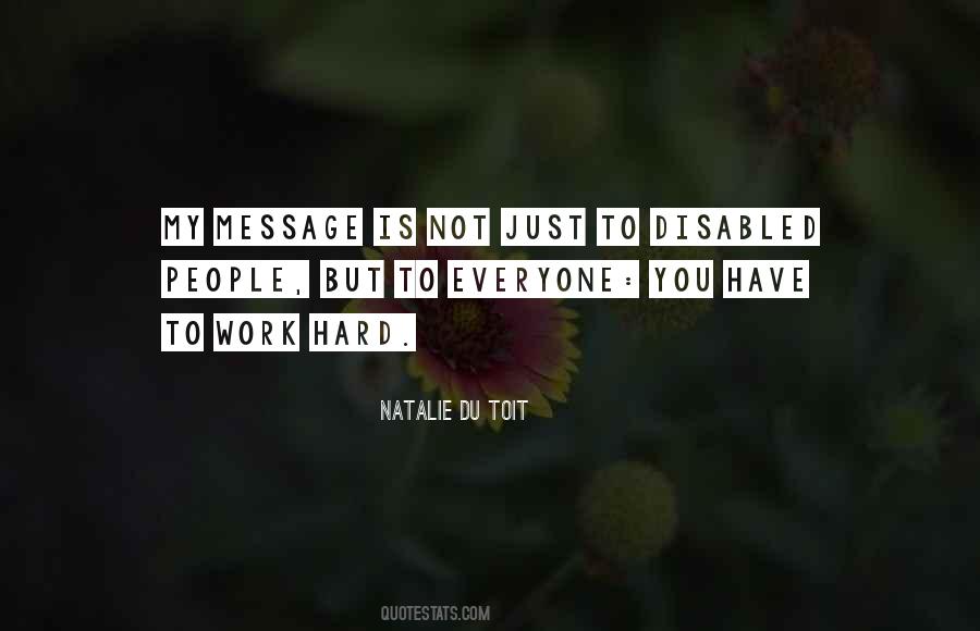 Natalie Du Toit Quotes #315007