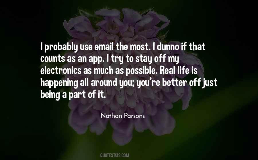 Nathan Parsons Quotes #826928