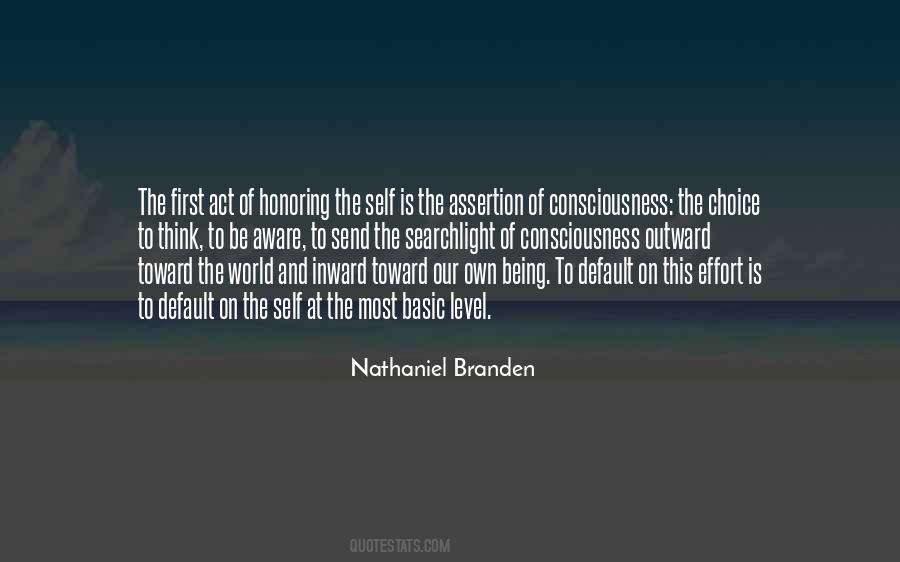 Nathaniel Branden Quotes #1320162