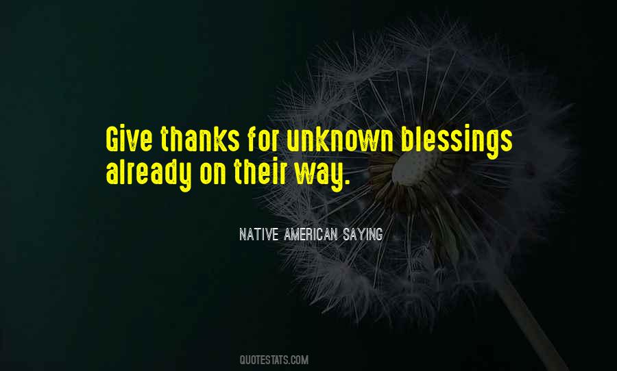 Native American Saying Quotes #1477