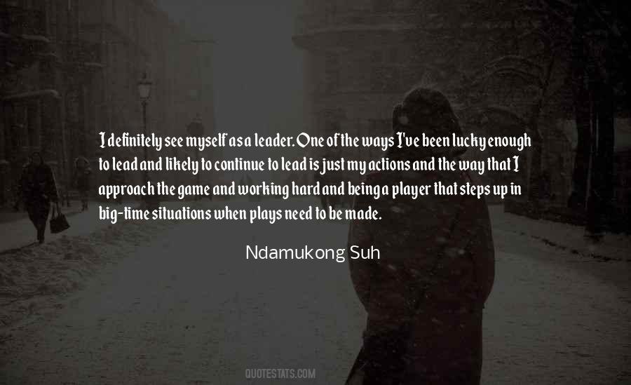 Ndamukong Suh Quotes #756907