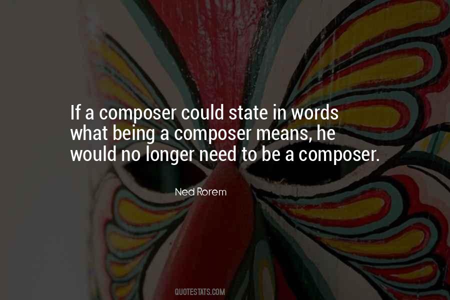 Ned Rorem Quotes #86974