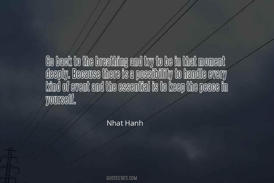 Nhat Hanh Quotes #1269330