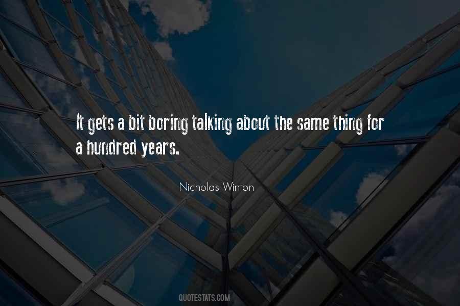Nicholas Winton Quotes #1147266