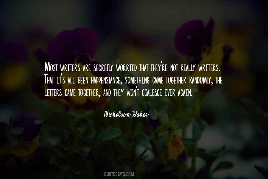 Nicholson Baker Quotes #1175217
