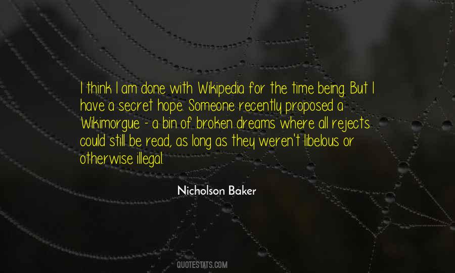Nicholson Baker Quotes #1391370