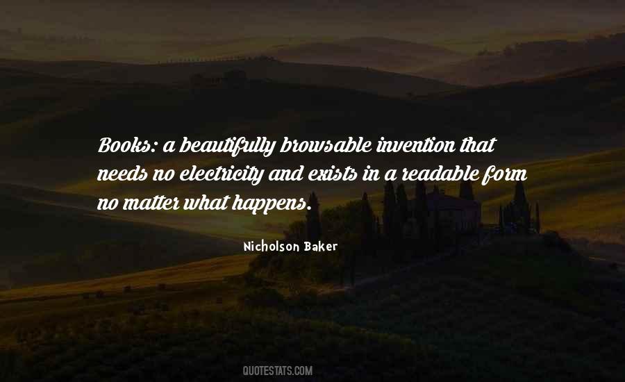 Nicholson Baker Quotes #1416241