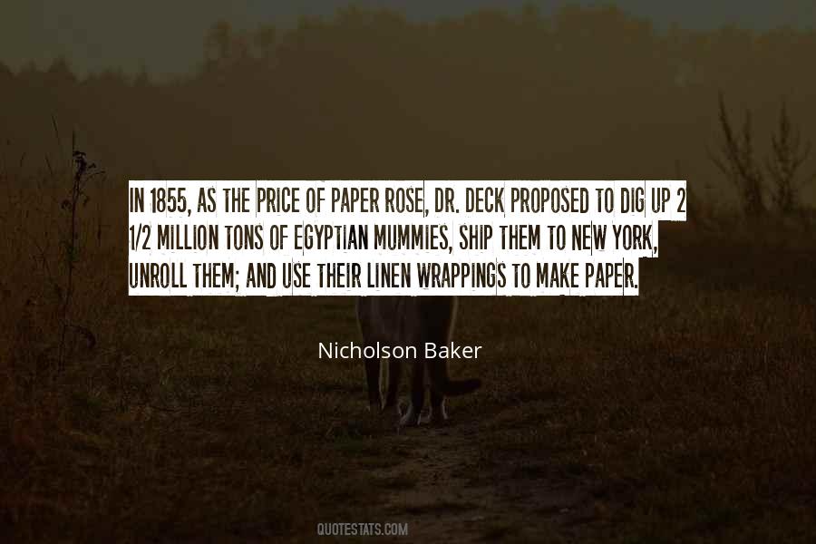 Nicholson Baker Quotes #1643705