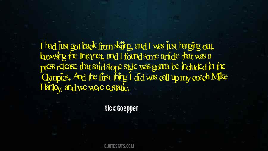 Nick Goepper Quotes #1674241