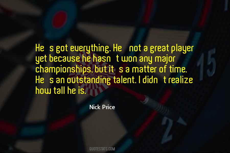 Nick Price Quotes #1349908