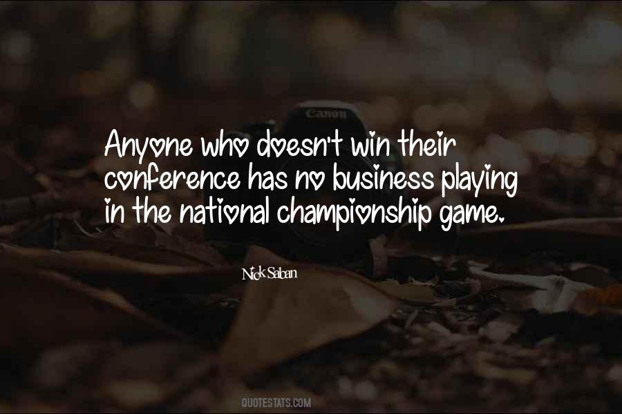 Nick Saban Quotes #105896