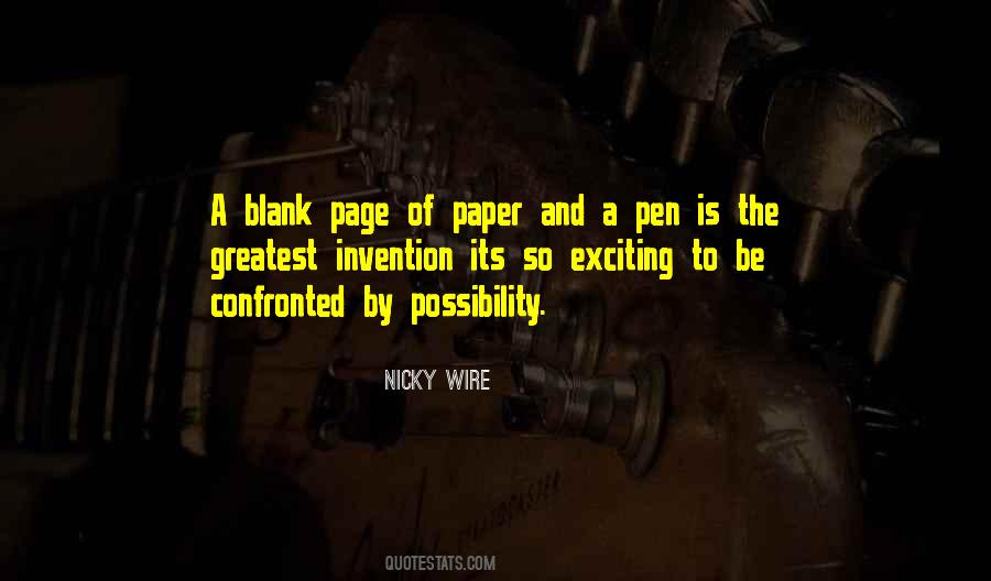 Nicky Wire Quotes #1300623