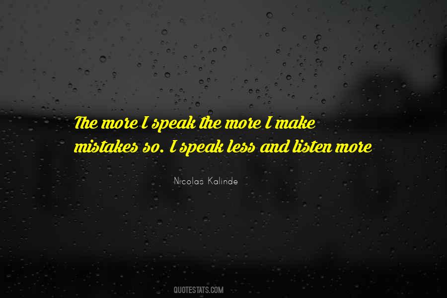 Nicolas Kalinde Quotes #1145370