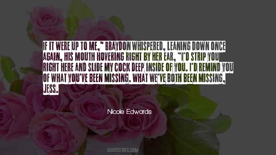 Nicole Edwards Quotes #812296 Nicole Edwards Quotes #812296