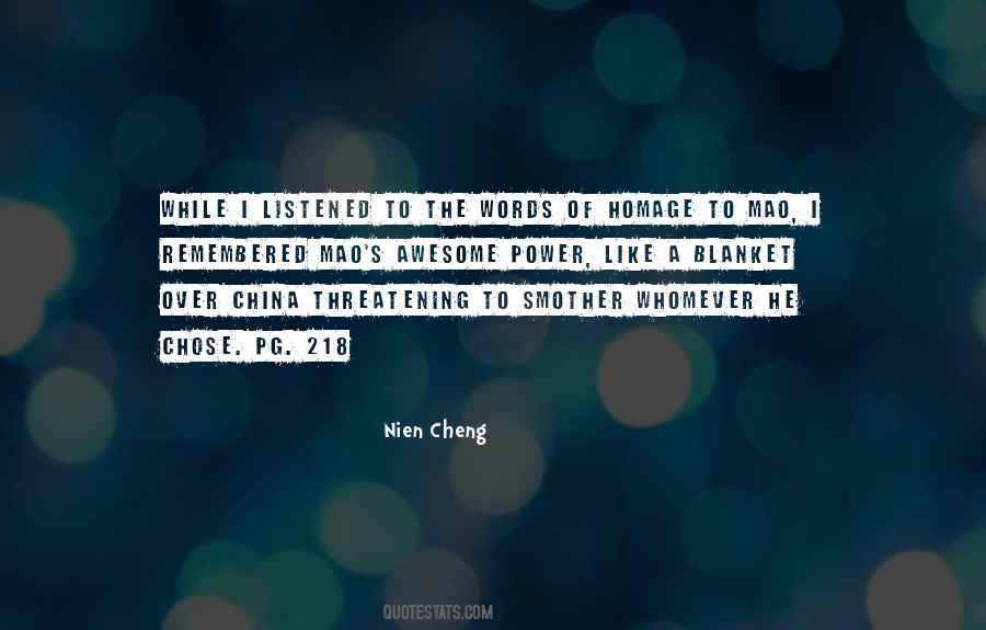 Nien Cheng Quotes #1405859